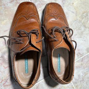Big Kids Florsheim Brown Leather Dress Shoes